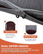 KingCamp Sleeping Bag for Adults, Cold Weather & Warm Extra Wide Big & Tall XL Portable Waterproof Flannel Sleeping Bags, Essentials Gear Accessories for Camping Backpacking Hiking Indoor & Outdoor
