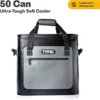 RTIC Ultra-Tough Soft Cooler 50 Can, Insulated Bag Portable Ice Chest Box for Lunch, Beach, Drink, Beverage, Travel, Camping, Picnic, Car, Trips, Floating Cooler Leak-Proof with Zipper