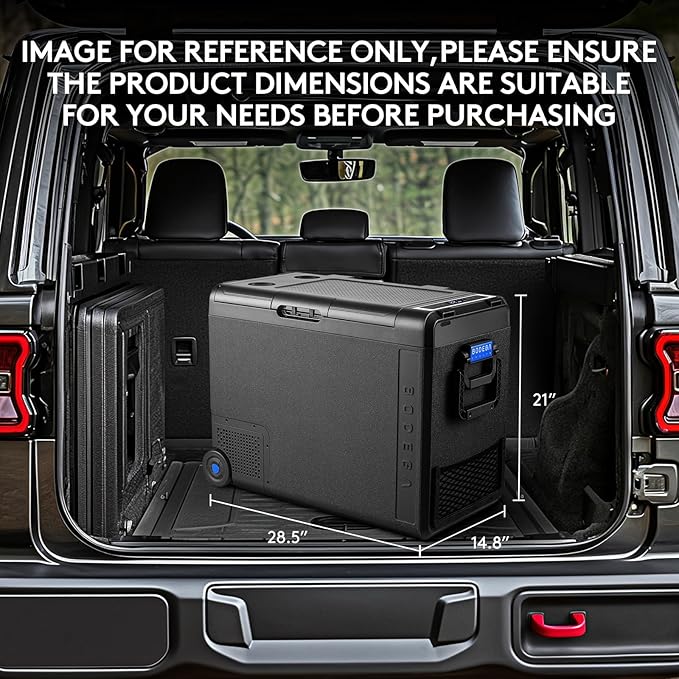 BODEGACOOLER 12 Volt Car Refrigerator, 61Quart (58L) Car Fridge WIFI APP Control, Protable Freezer -4℉-68℉, RV Electric Cooler 12/24V DC 100-240V AC for Outdoor, Truck, Van, Vehicles, Camping, Travel