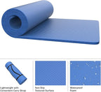 Foam Sleeping Pad for Camping - 1.25-Inch-Thick Waterproof Sleep Pad with Carry Straps for Cots, Tents, or Sleepovers by Wakeman Outdoors (Black)