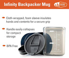 GSI Outdoors Infinity Backpacker Mug I Lightweight, BPA-Free Coffee Cup for Travel, Camping Gear, Backpacking and Outdoors - 17 oz.