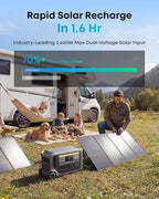 Anker SOLIX F3000 Portable Power Station with Alternator Charger 3,072Wh, 6,000W Recharging, Solar Generators for Home Use, Works with Generator, For Power Outages, Camping, RVs, Emergencies