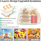 DALINDA Lunch Bag Cooler Bag Lunch Box for Women Men, Insulated Leak Proof LunchBox Lightweight for Picnic,Grocery,Beach,Camping,Travel,Work