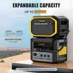 VTOMAN FlashSpeed 1000 Solar Generator 1000W/828Wh with 110W Solar Panel - LiFePO4 Battery, Expandable to 2376Wh, IP67 Waterproof Solar Charging for Extended Off-Grid, Home Backup, Camping, RV