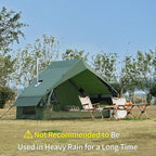 Inflatable Camping Tent with Hand Pump Waterproof Outdoor Blow up Tent 2-8 Person Oxford 4 Season Glamping Air Tent Cabin House with Mesh Windows & Door
