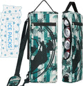 Golf Cooler Bag Plus Ice Pack Soft Sided Insulated Cooler Bag- Holds 6 Pack of Cans or 2 Wine Bottles - Grey Camo Golf Beer Sleeve Black Fits Discreetly in Golf Bags