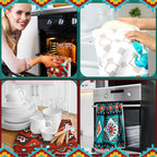 Boyiee Set of 6 Southwestern Kitchen Towels Boho Aztec Theme Dishtowel Native American Hand Tea Towels 24 x 16 Inches for Absorbent Kitchen Decor with Hanging Loop for Room Home Housewarming Gift