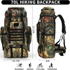 Hiking Backpack for Men 70L/100L Camping Backpack Military Rucksack Molle 3 Days Assault Pack for Climbing | Camping Backpack, 3 Days Assault Pack, for Climbing