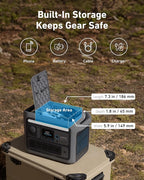 Anker SOLIX C800 Portable Power Station, 1200W (Peak 1600W) Solar Generator, Full Charge in 58 Min, 768Wh LiFePO4 Battery for Outdoor Camping, RVs, Road Trip, and Power Outages (Optional Solar Panel)