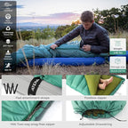 ATEPA Down Sleeping Bag for Adults, 650FP Recycled 30°F 35°F 40°F 45°F 3 Season Wearable Ultralight Packable Compact Sleeping Bags with Compression Sack for Backpacking Camping Hiking
