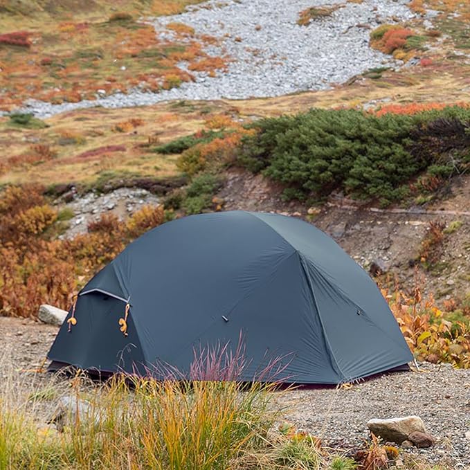Naturehike Mongar UL Tent [2025 Upgrade] - 1-2 Person Ultralight 3 Season Camping Tent, Waterproof One Person Two Person Backpacking Tent for Hiking, Cycling, Easy Setup