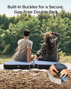 Acacia 4" Thick Self Inflating Sleeping Pad with Foam, Innovative Y-Shaped Telescopic Structure, Ultraportable Camping Air Mattress with Pump Sack, Easy Roll Up Sleep Bed for Travel Tent Car