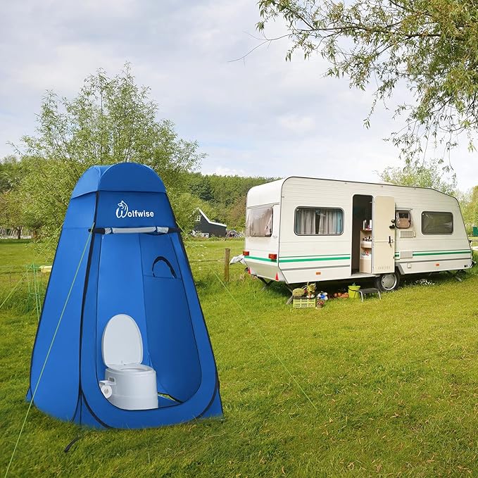 WolfWise Pop Up Changing Tent for Beach, Camping Portable Shower Tents, Outdoor Privacy Bathroom, Change Dressing Clothes Tent Pop Up Instant for Camp, Toilet, 6.2ft/6.6ft/6.9ft High