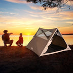 CLAM Quick-Set A-Frame Tent, 8 x 8 Ft Portable Outdoor Hiking Camping Shelter, Apex