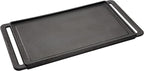 Cuisinart Reversible Cast Iron Grill/Griddle Plate, 15.75” x 9” Pre-Seasoned Cooking Surface with Flat and Ribbed Sides, Stovetop Griddle for Electric Ranges, Use on Stove, Campfire, or Gas Grill