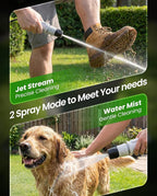 Portable Electric Pressure Washer with 3.2 Gal Tank, 4-in-1 Nozzle, Max 290 PSI Foldable Cordless Power Washer, Type-C Charging, Portable Water Sprayer for Camping, Bike, Pet, Garden, Car Wash