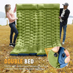 Camping Sleeping Pad, Ultralight Camping Mat with Built-in Foot Pump, Comfortable Sleeping Mat for Backpacking, Car Traveling,Tent,and Hiking