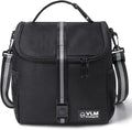 VLM Lunch Bags for Women,Leakproof Insulated Floral Lunch Box with Adjustable Shoulder Strap Reusable Zipper Cooler Tote Bag for Work,Picnic,Camping