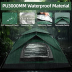 1-2 Person Camping Tent, Tents for Camping Waterproof Lightweight Easy Set Up, Professional Grade Waterproof Tents with Rainfly for Outdoor Hiking