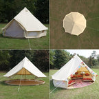 Dream House Outdoor Waterproof Cotton Canvas Family Camping Bell Tent