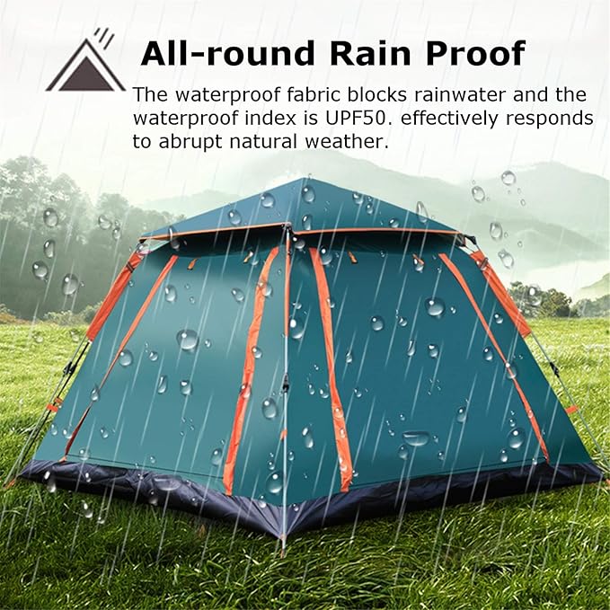 Tent 6-7 People Open Tents Outdoor Camping Hiking Automatic Season Tents Family Camping Tent