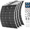1600 Watt Solar Panel Kit, 4 × 400 Watt Flexible Solar Power Panel Photovoltaic Module with 40A Solar Charge Controller Monocrystalline Solar Panel for Camping Off Grid Battery Charging Boat