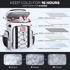 Maelstrom Backpack Cooler,Soft Lightweight Leakproof Cooler Backpack,Men Women 35/50 Can Insulated Cooler Bag,Keeps Hot/Cold for Up to 16 Hours,Perfect for Camping, Beach