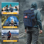 Tactical Backpack Cooler, 25L Cooler Backpack Insulated Leak-Proof, Heavy Duty Large Lunch Backpack, Waterproof Ice Chest Backpack for Men Women Adults Work Daytrip Camping Beach Hiking Accessories