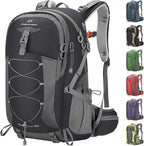 Maelstrom Hiking Backpack,Camping Backpack,40L Waterproof Hiking Daypack with Rain Cover,Lightweight Travel Backpack,Black