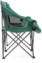 ARROWHEAD OUTDOOR Portable Folding Double Duo Camping Chair Loveseat w/ 2 Cup & Wine Glass Holder, Carrying Bag, Supports up to 500lbs