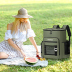 Large 52cans Waterproof Insulated Cooler Backpack for Men & Women, Leak Proof Backpack Cooler, Soft, 8Gal