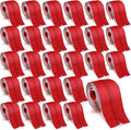 Tigeen 24 Roll Heavy Duty Zipper Door for Dust Barriers 7 ft x 3 Inch Self Adhesive Construction Zipper Door for Greenhouse Tent Accessories (Red)