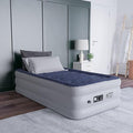 EMMA + OLIVER 18 Inch Twin Size Raised Inflatable Air Mattress with Internal Electric Pump