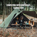 OneTigris 2 Person Mesh Inner Tent for The Northgaze Hot Tent - 4000mm Floor for Camping and Hiking