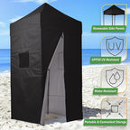 Pop Up Changing Tent - 46.5” Steel Frame Canopy Sun Shelter Pool Cabana, Portable Changing Room, or Privacy Tent for Camping Toilet or Portable Shower - Camping Essentials by Wakeman Outdoors