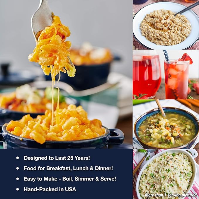 4Patriots 1-Week Survival Food Kits + Emergency Food Bars Bundle: 60 Long-Lasting Tasty Servings