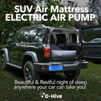 D-Hive SUV Air Mattress, Ultra-Thick Material Extra-High Car Air Mattress, SUV Mattress for Toyota 4runner, Jeep Wrangler, Car Mattress Inflatable Grey