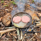 SILVERANT Camping Plate Titanium Pan Dish Plate with Handle & Mesh Bag, Large Reuseable Ultralight Dinner Plate for Camping Outdoors Backpacking (1500ML)