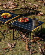 iClimb Ultralight Compact Camping Folding Table with Carry Bag (Reinforced Blue - S)