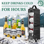 Golf Cooler Bag Golf Cooler Sleeve - Holds 6 Beer Cans or 2 Wine Bottles Cold Golf Accessories Gifts for Men Dad Husband, Insulated Beer Cooler for Golfing, Beach Days, Picnic