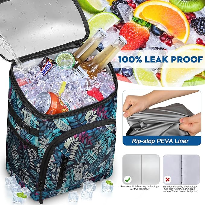 Capolo Cooler Backpack for Men Women Insulated Backpack Cooler Leak Proof Thermal Bag Beverage Soft Cooler Bag Lunch Backpack for Camping 30/45 Cans