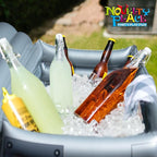 Novelty Place Inflatable Boombox Cooler - Large Capacity Ice Bucket Drink Cooler Blow Up Stereo Decoration for 80s 90s Themed Retro Party, Outdoor Gathering, Pool Celebration, and BBQ