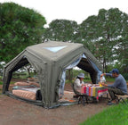 Coody Inflatable Canvas Camping Tents with Stove Jack – Premium Air Beam Family Glamping Tent, Breathable Cotton Canvas, Fast Setup Air Tent with Pump