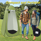 Portable Hot Shower Tent for Camping,Pop Up Privacy Tent with Rechargeable Camping Shower with 2000w Immersion Water Heater