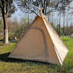 Dream House Three-Season Cotton Canvas Camping Pyramid Tent for 2~3 Person