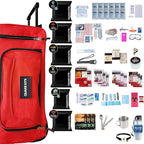 72hr Extensively Prepared Emergency Kit for Disaster Preparedness - Emergency Go Bag with Cook-in-Pouch Food, Water + Purification, First Aid, Deluxe Tools. Survival Kit for Earthquakes