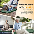 CYMULA Camping Cot Mattress 2in Memory Foam Sleeping Pad,Soft Warm Non-Slip Camping Mattress Topper with Retaining for Adults,Portable Roll up Pad for Travel(75 x30)（only Mattress）