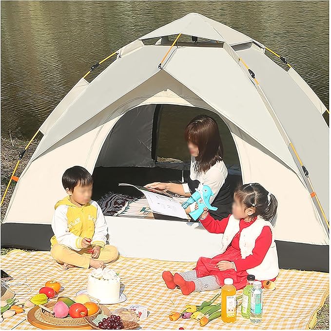 Tents for Camping, Pop up Tent, 2/3/4 Person Camping Tent, Spacious, Lightweight Portable Backpacking Tent for Outdoor Camping, Hiking
