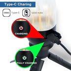 2 Pcs Tent Light for Camping Hanging,4 Lighting Modes Camp Light,Aluminum Alloy Tent Lights for Camping,Rechargeable Mini Camping Lantern for Backpacking,Power Outages,Hiking