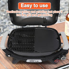 QuliMetal Cast Iron Grill Griddle for Weber Q2000N+, Q2200N+, Q2600N+, Q 2800N+ Gas Grills